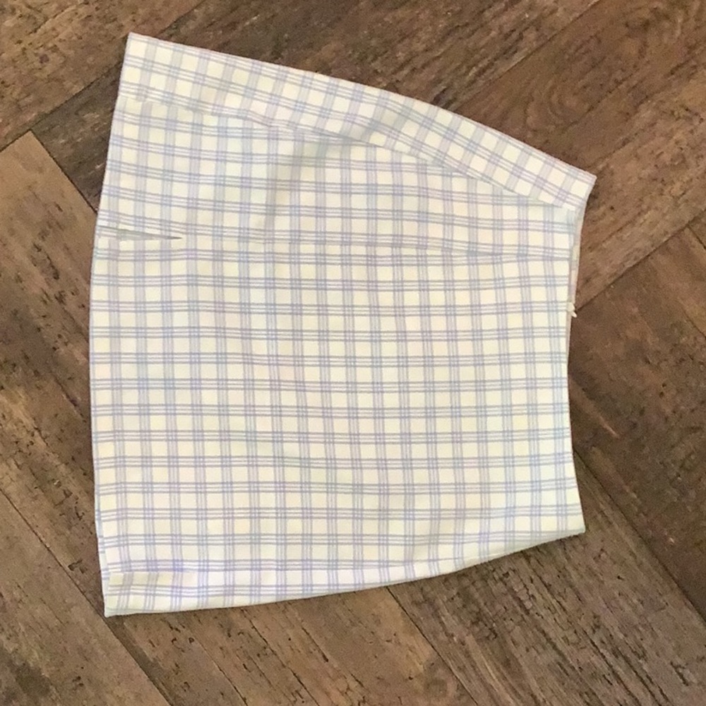 Brandy Melville Blue and White Skirt